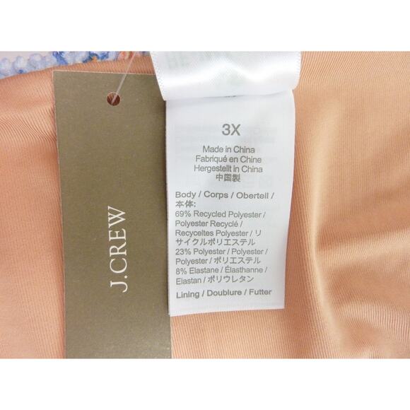 NWT J.Crew Swim Scrunchie Hipster Bikini Bottom Afternoon Foral Pint 3X - Picture 4 of 5